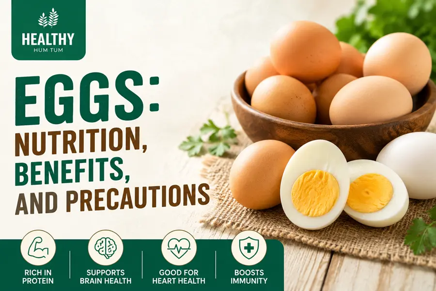 Eggs nutrition, benefits, and precautions